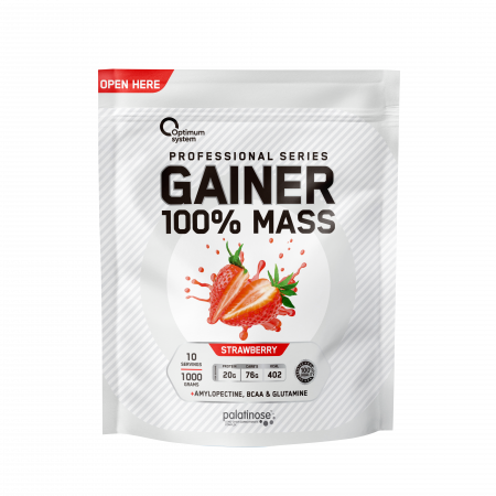 100% Mass Gainer 1000 грамм (Клубника)